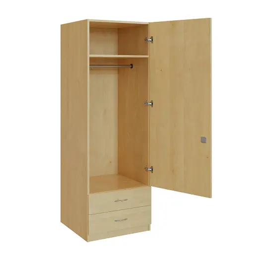 Q 12-60 skříň šatní, 1-dvéřová, 600x600x1800mm, javor horský